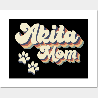 Akita Mom Gift For Lovers of Dogs Posters and Art